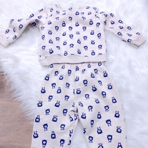 Garanimals 18 Months Boys Or Girls Teddy Bear Sweatshirt Jogger Set - Picture 4 of 6